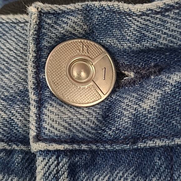 3x1 NYC Boho Fringed Straight Crop Ankle Jeans Stella Wash size 25 - Picture 8 of 13